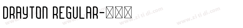 Drayton Regular字体转换
